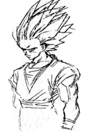 Este era el DISEÑO original del SUPER SAIYAJIN 3 5 ssj3