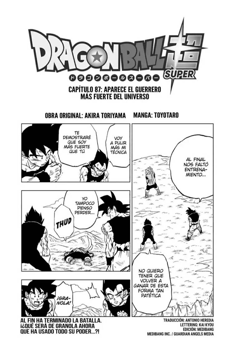 dragon ball super manga 87