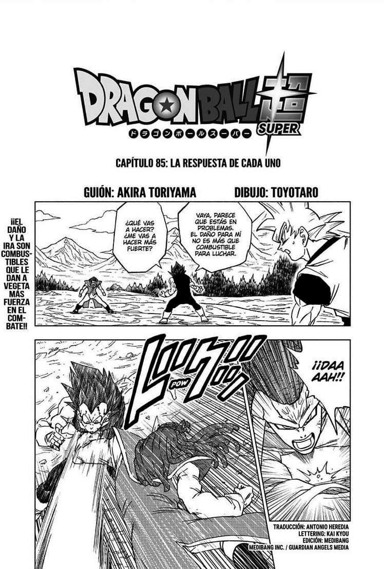 dragon ball super manga 85