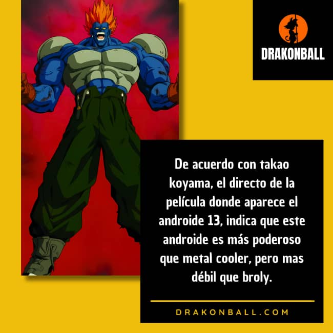 CURIOSIDADES del ANDROIDE 13 4 curiosidades del androide numero 13